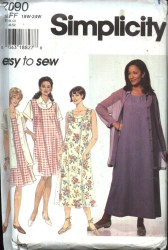 7090 SIMP PULLOVR FLARE JUMPER LENGTHS,SHIRT PATTERN 26-32W